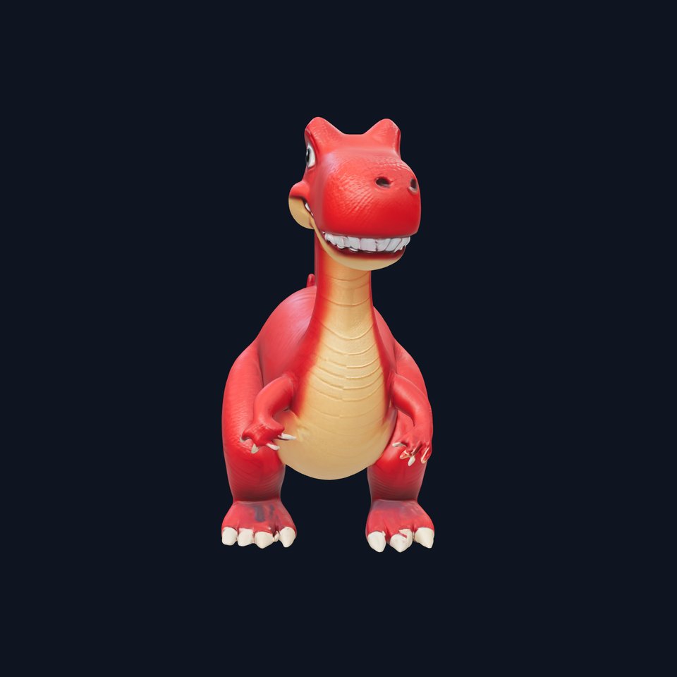 Cute Cartoon Dinosaur Model Pack